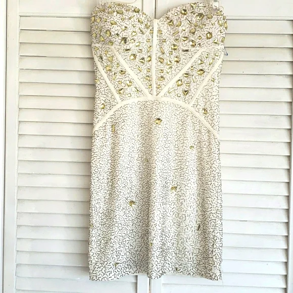 Arden B | Dresses | Arden B Whitecream Beaded Strapless Dress Size Small | Poshmark Arden B | Dresses | Arden B Whitecream Beaded Strapless Dress Size Small | Poshmark